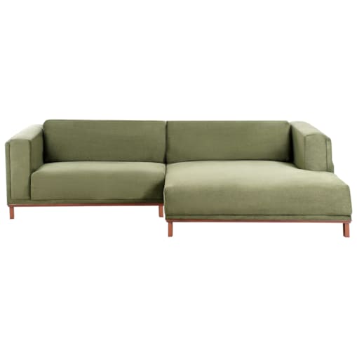 Narożnik VENG Sztruks Zielony dla 4 osób