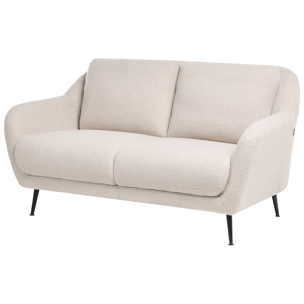 Sofa dla 2 osób EIBY Boucle Beżowy