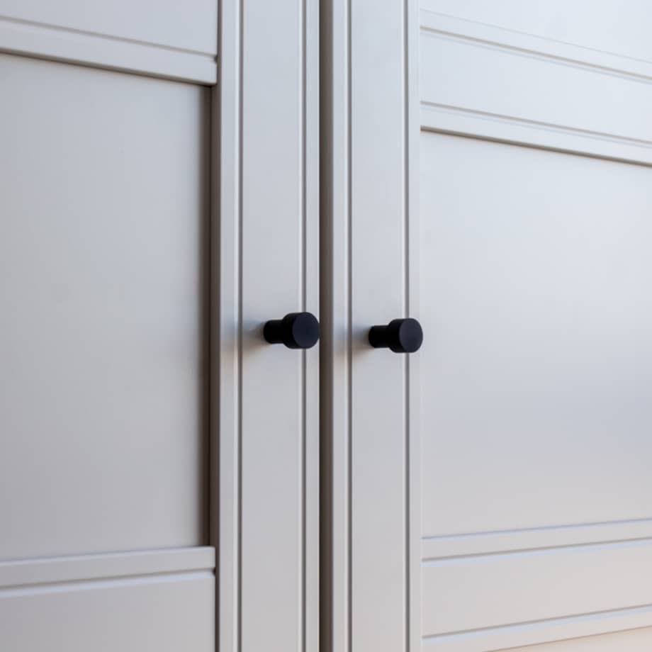 Gałka do mebli czarna uchwyt meblowy klasyczna loft do szafek szuflad