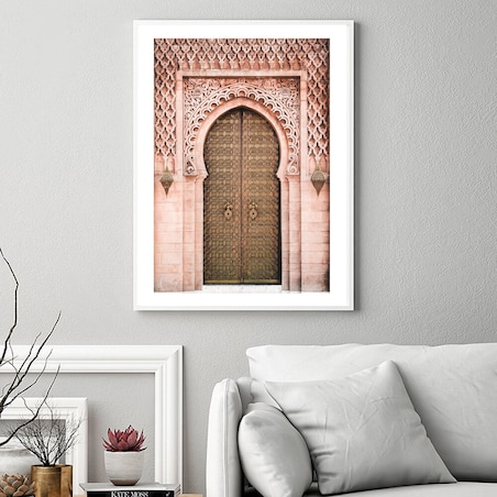 Poster Story, Plakat, Obraz - Różowa Brama w Marrakeszu, wymiary 42 x 60 cm