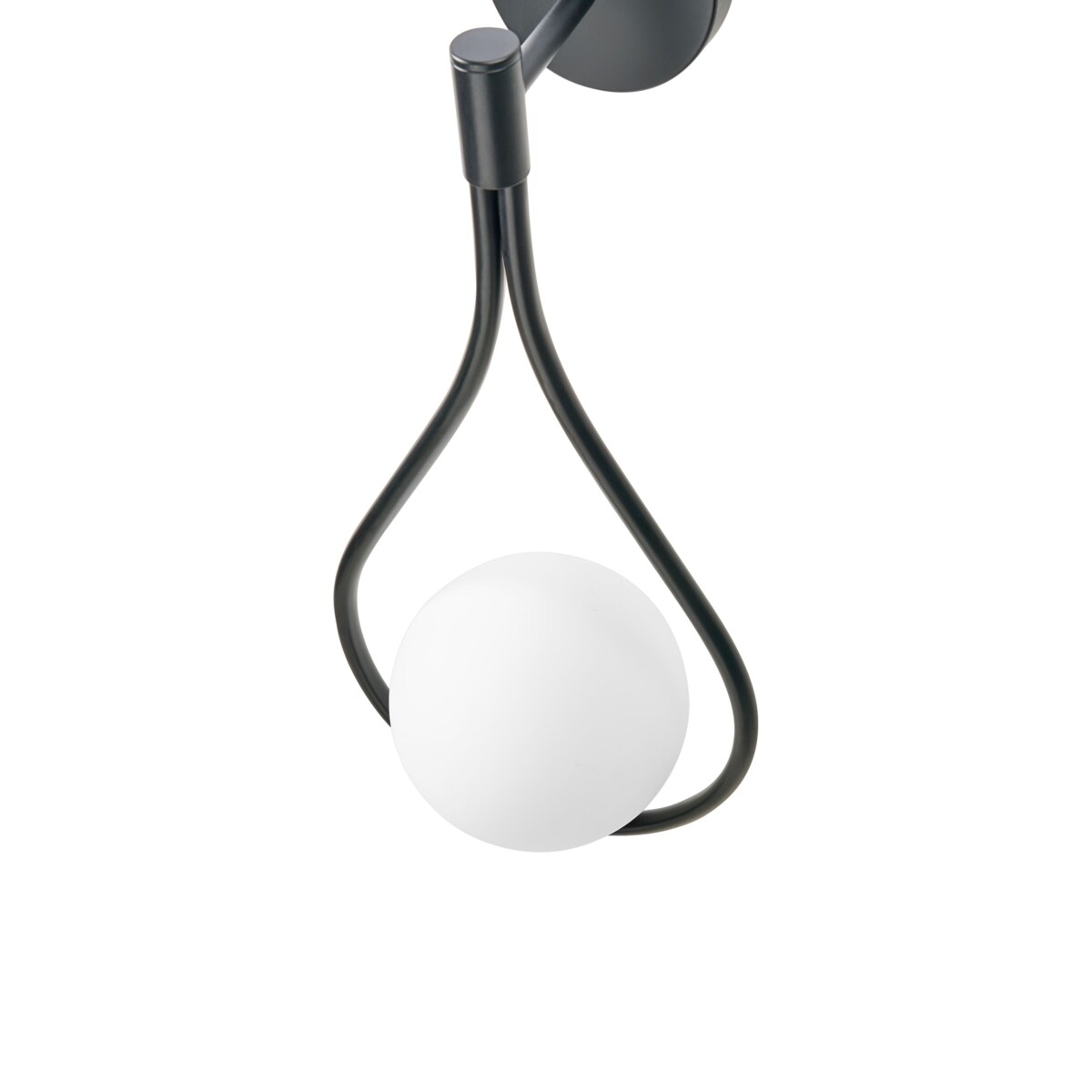 Lampa ścienna AUROUE Metal Czarny