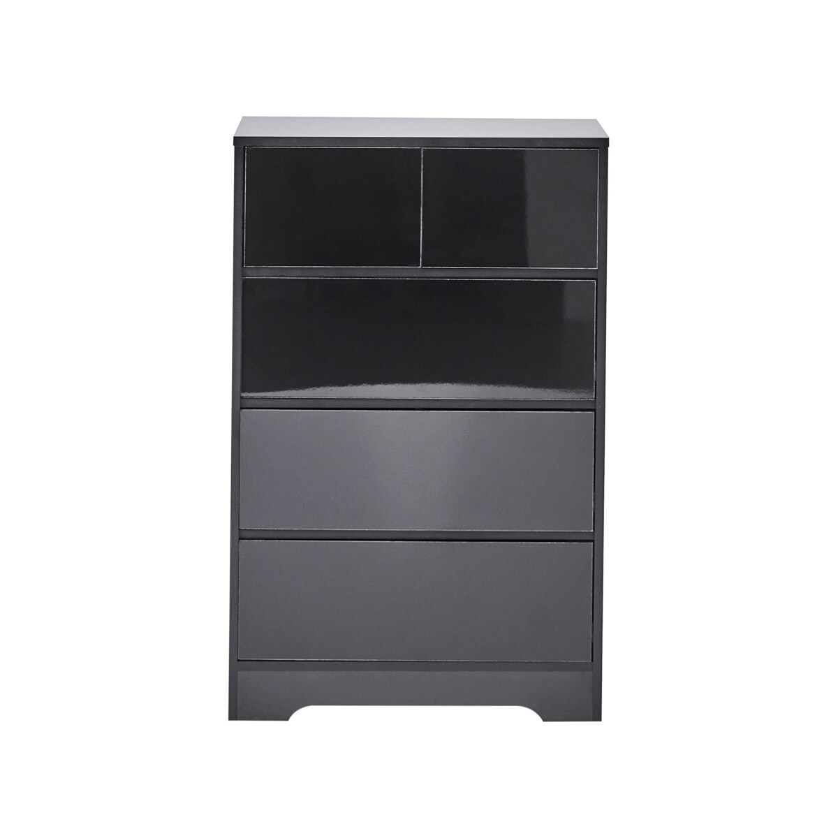 Komoda 5 szuflad ALBERTA Czarny