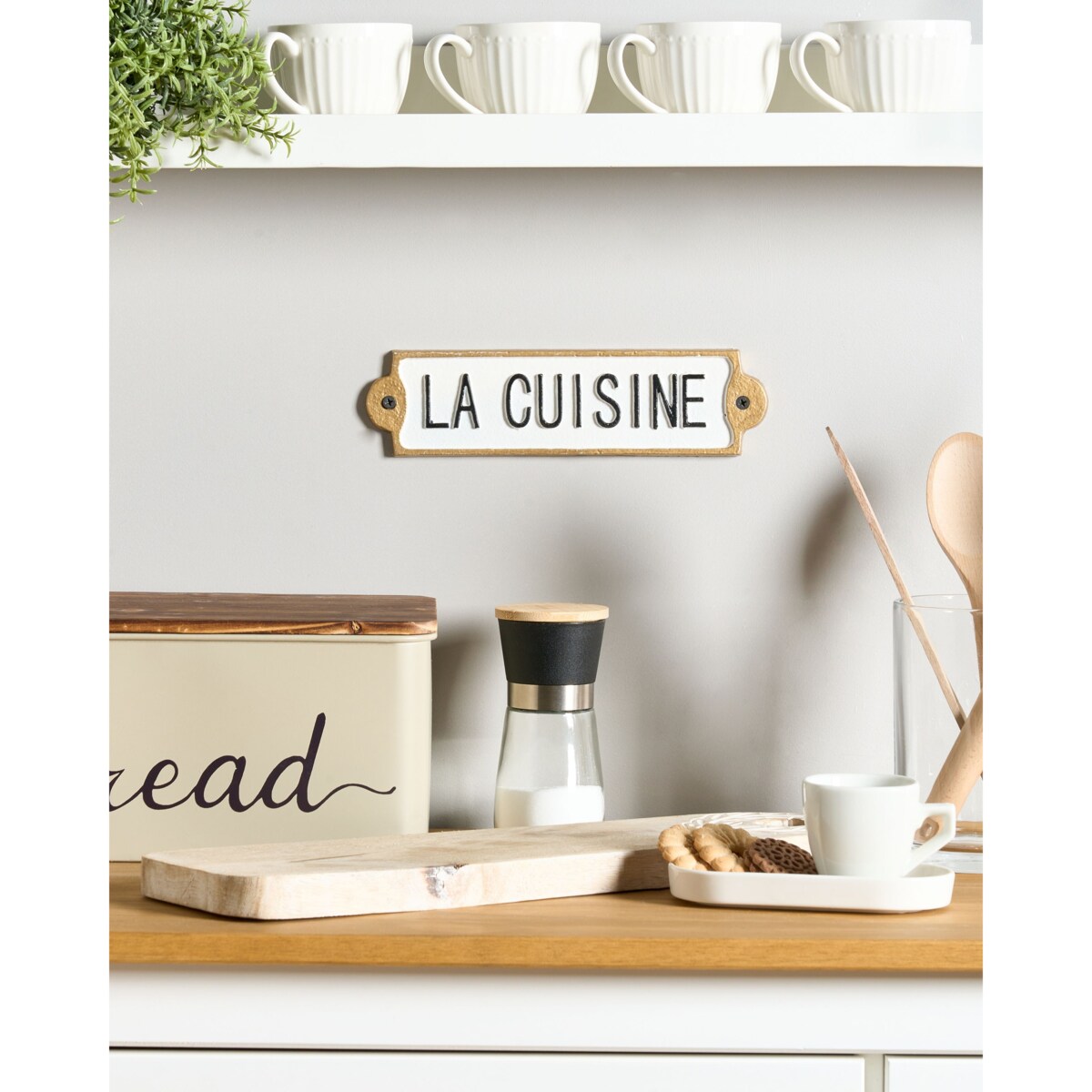 Dekoracja ścienna ISERE Biały 6 cm