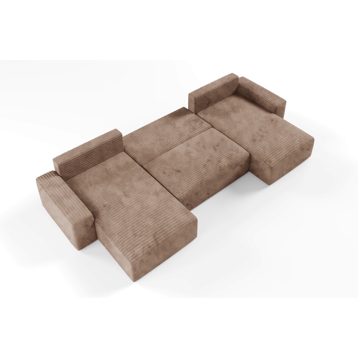 Narożnik COCO U z funkcją spania Kolor: TILIA 17