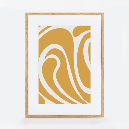 Ramka na zdjęcia 60x80 cm dębowa rama MDF z plexi do powieszenia pion poziom klasyczna prostokątna ramka FRAMAI®