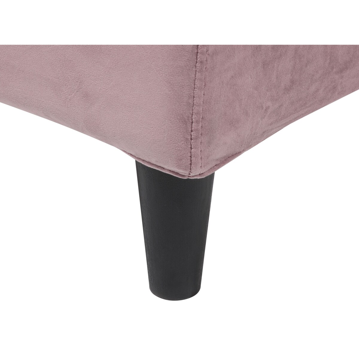 Łóżko welurowe 180 x 200 cm różowe FITOU