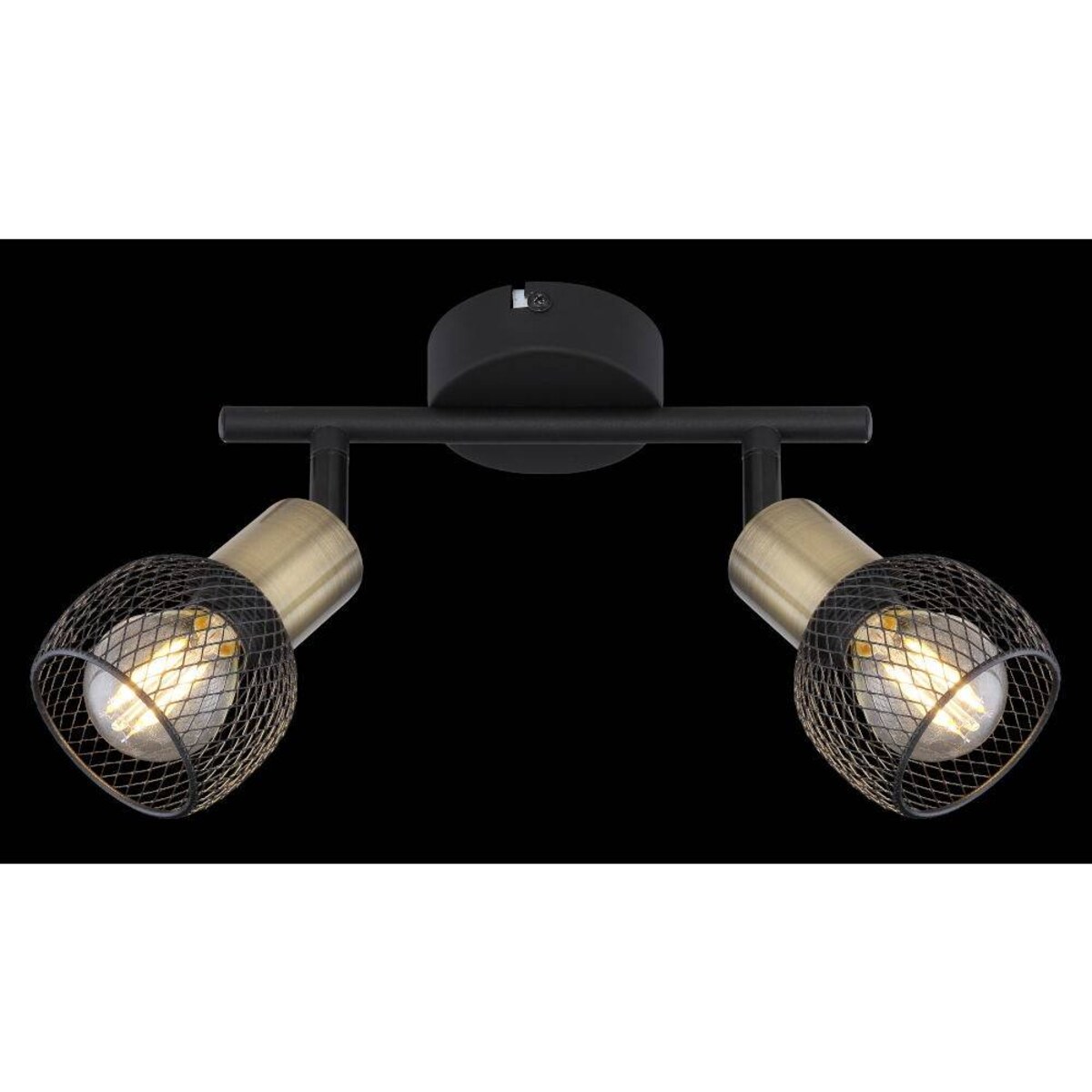 Regulowana LAMPA sufitowa FIASTRA 54028-2 Globo industrialna do przedpokoju czarna