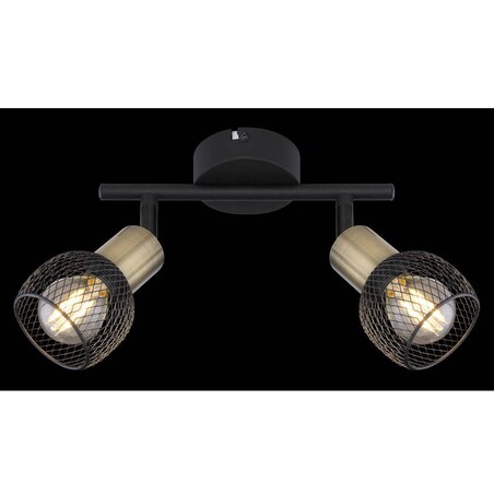 Regulowana LAMPA sufitowa FIASTRA 54028-2 Globo industrialna do przedpokoju czarna