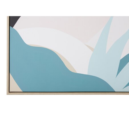 Obraz na płótnie w ramie abstrakcja 93 x 63 cm wielokolorowy FORNEA