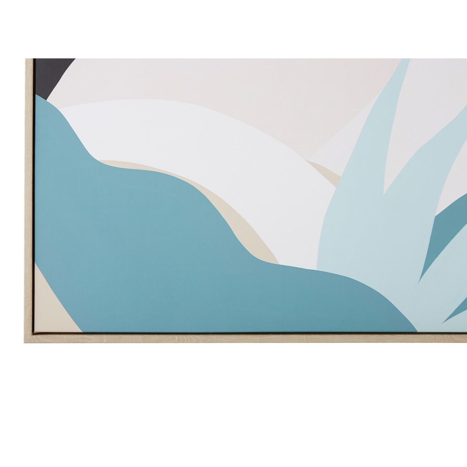 Obraz na płótnie w ramie abstrakcja 93 x 63 cm wielokolorowy FORNEA