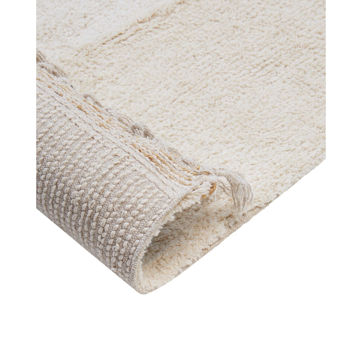 Dywan dziecięcy bawełniany motyw gruszki 140 x 200 cm złamana biel