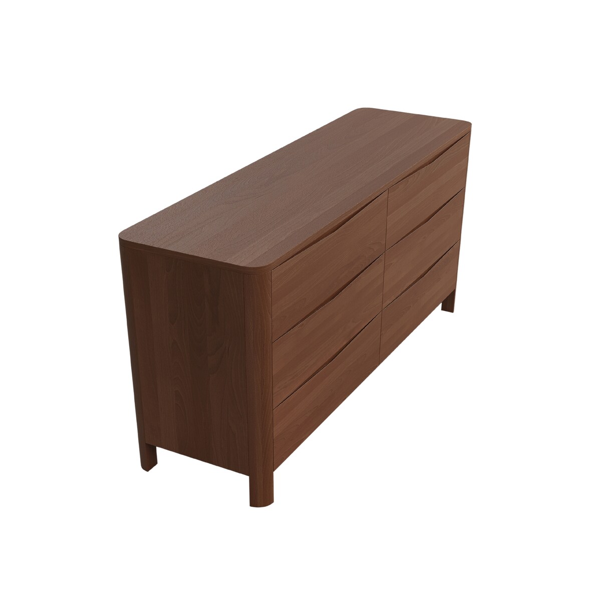 Drewniana komoda bukowa Visby MODENA LOW 150 / kolor orzech