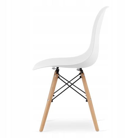 Zestaw Stół Do Jadalni Kuchni Salonu Biura Okrągły Todi 90 Biały + 4 Krzesła Osaka Białe