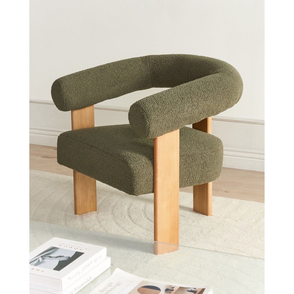 Fotel ILBRO Boucle Zielony