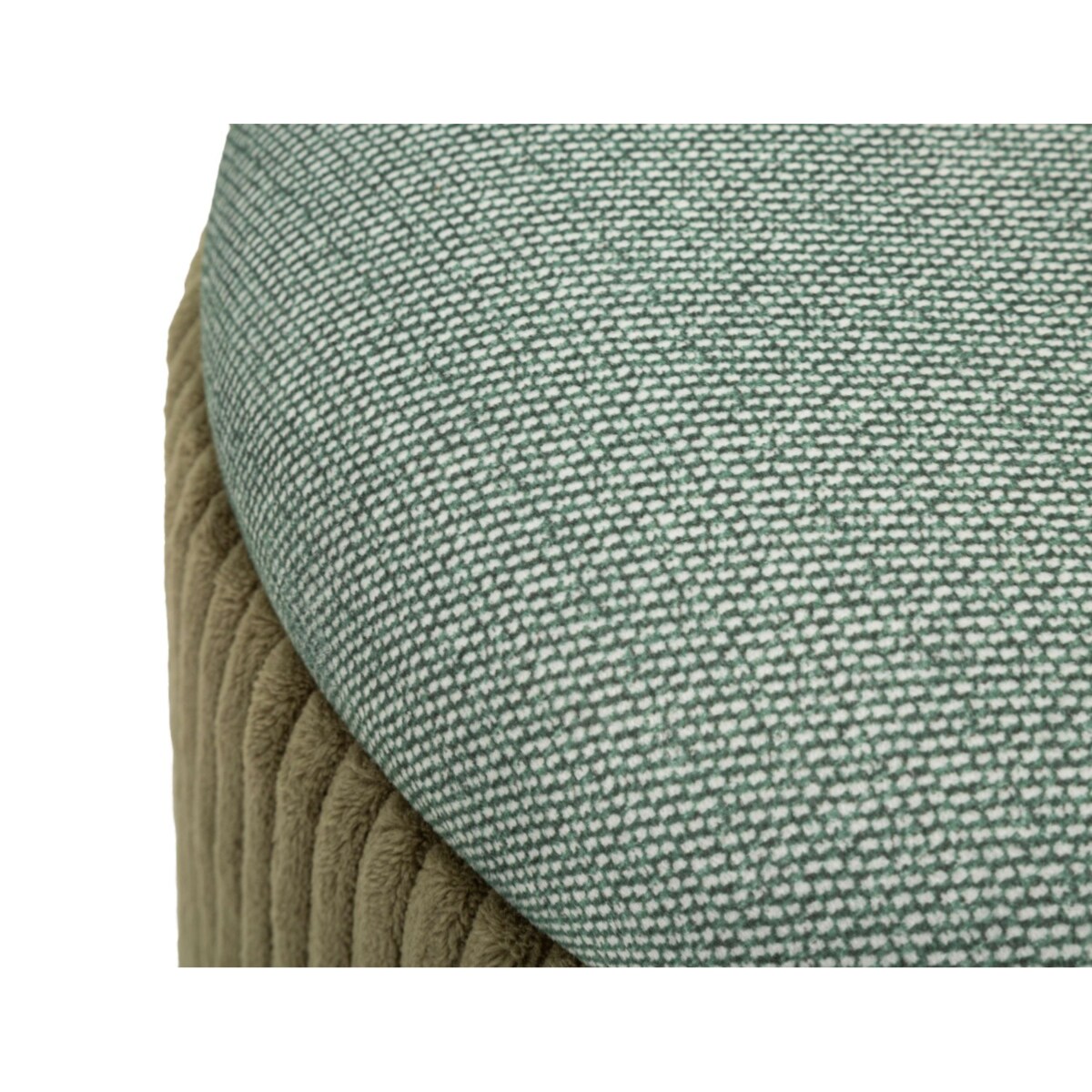 Pufa 2 szt. ze schowkiem 38x38x38 i 28x32x32 cm MONTANA zielona