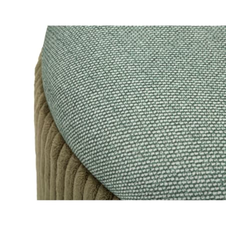 Pufa 2 szt. ze schowkiem 38x38x38 i 28x32x32 cm MONTANA zielona