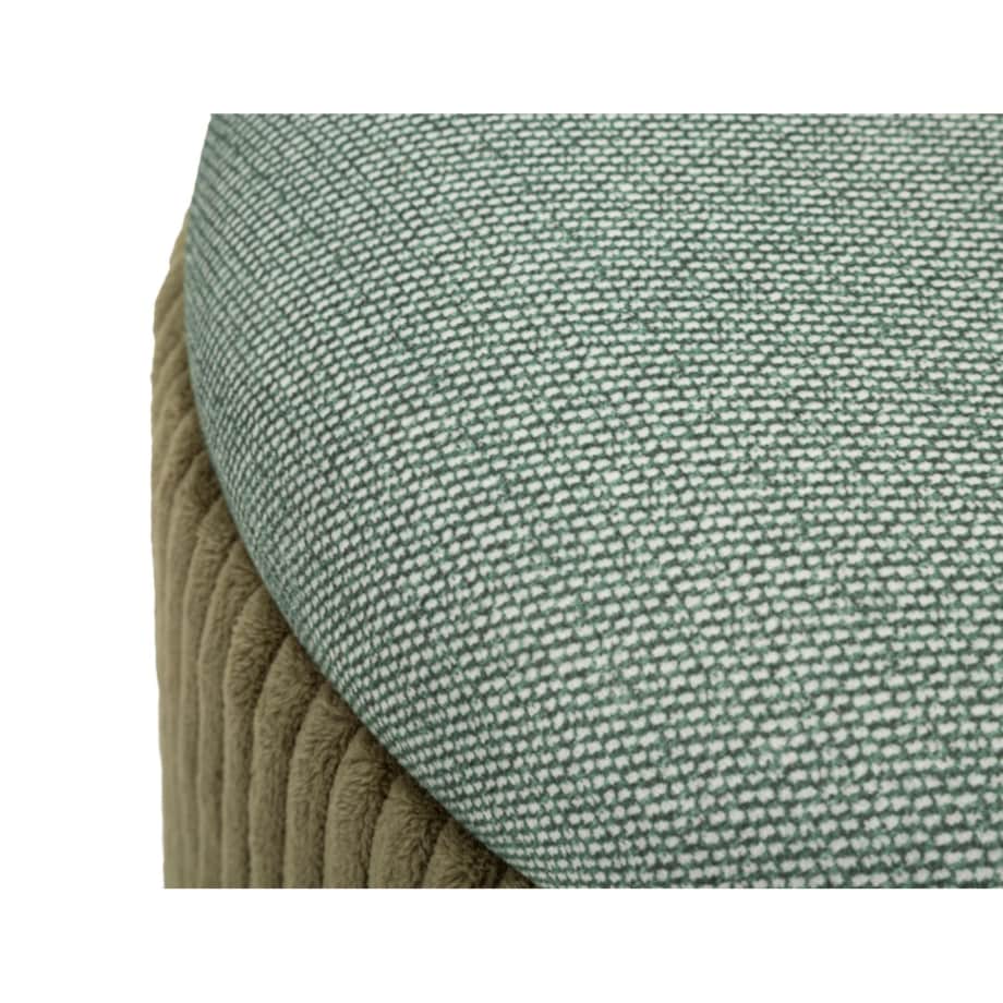 Pufa 2 szt. ze schowkiem 38x38x38 i 28x32x32 cm MONTANA zielona