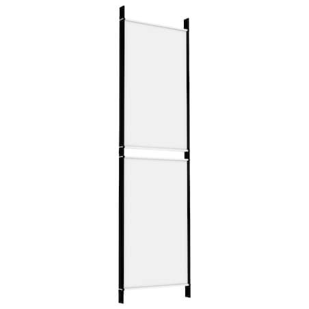 vidaXL Parawan 4-panelowy, biały, 200 x 180 cm, tkanina
