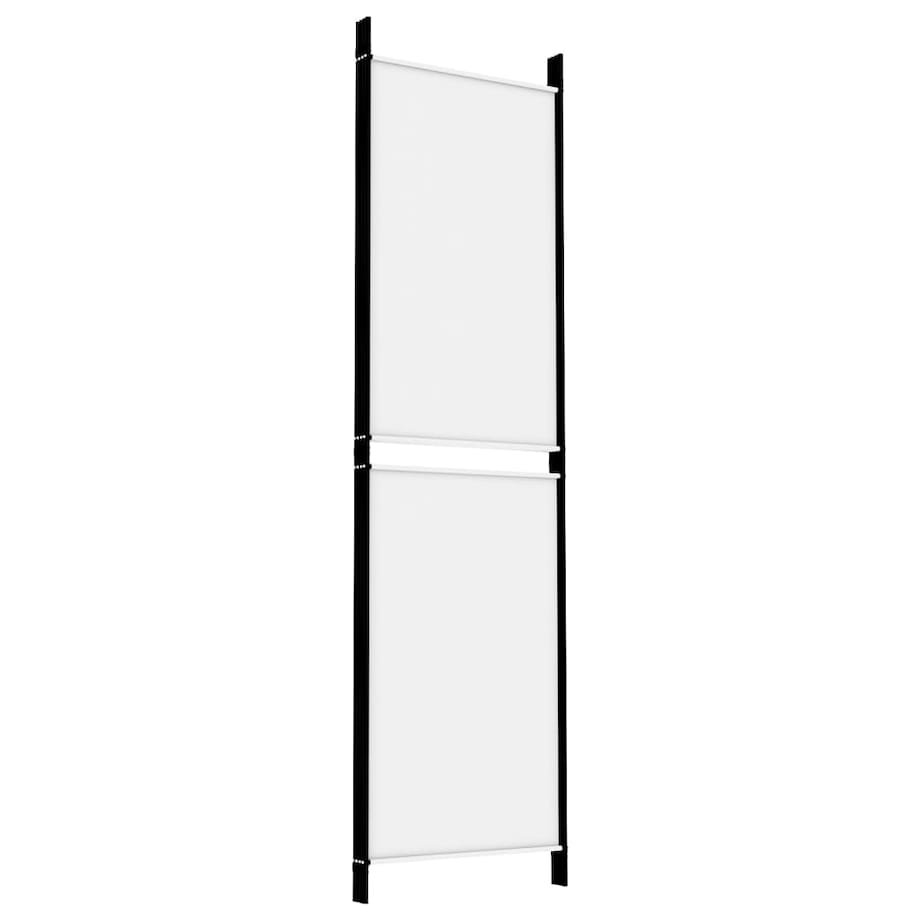 vidaXL Parawan 4-panelowy, biały, 200 x 180 cm, tkanina