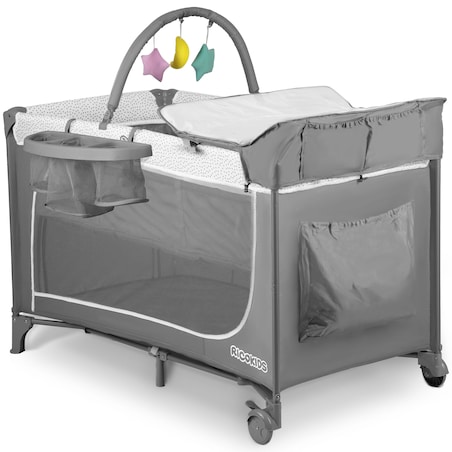 Łóżeczko turystyczne dla dziecka składane podróżne kojec Ricokids + materac + torba