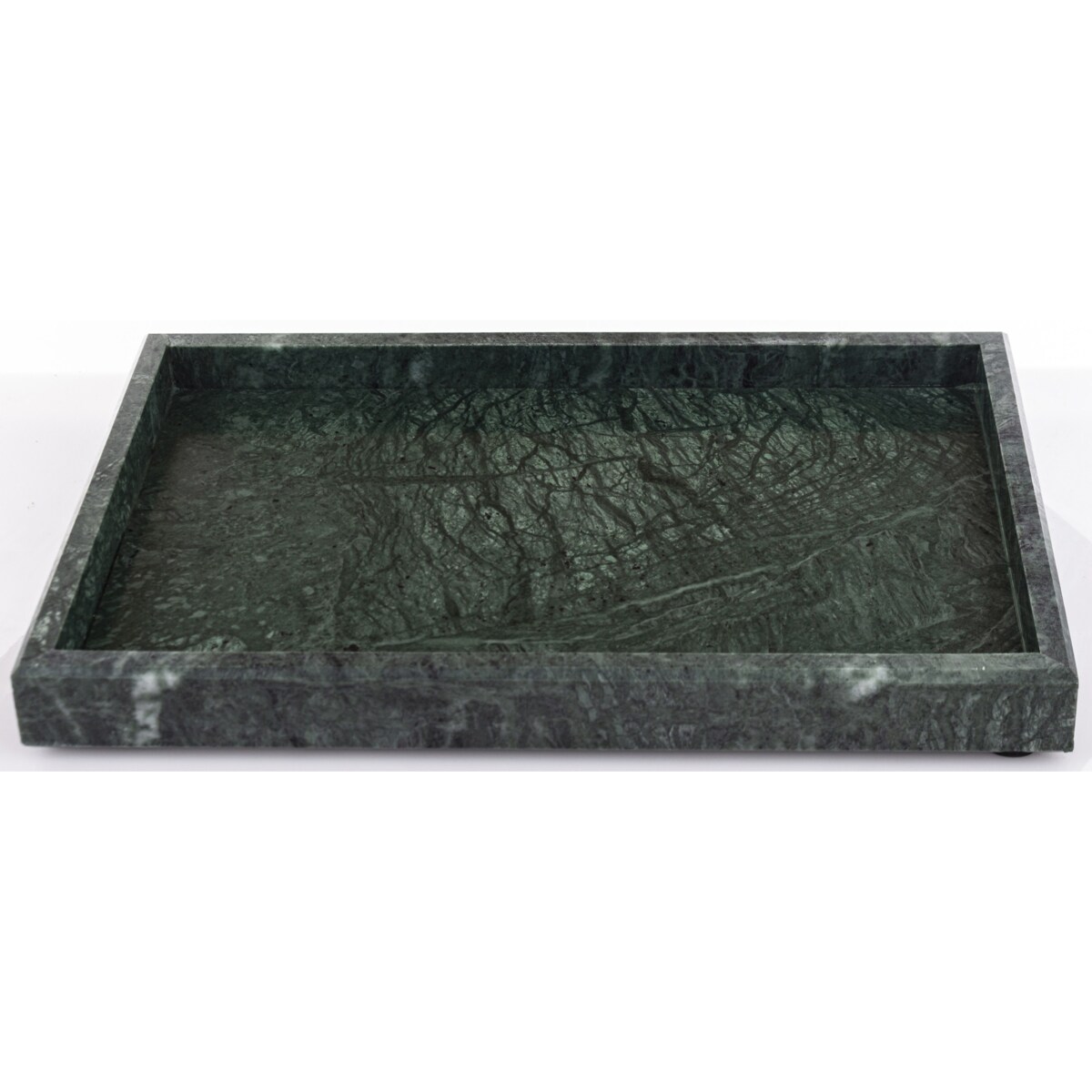 Taca dekoracyjna 30x20x3 cm MARMARILO-2 zielona