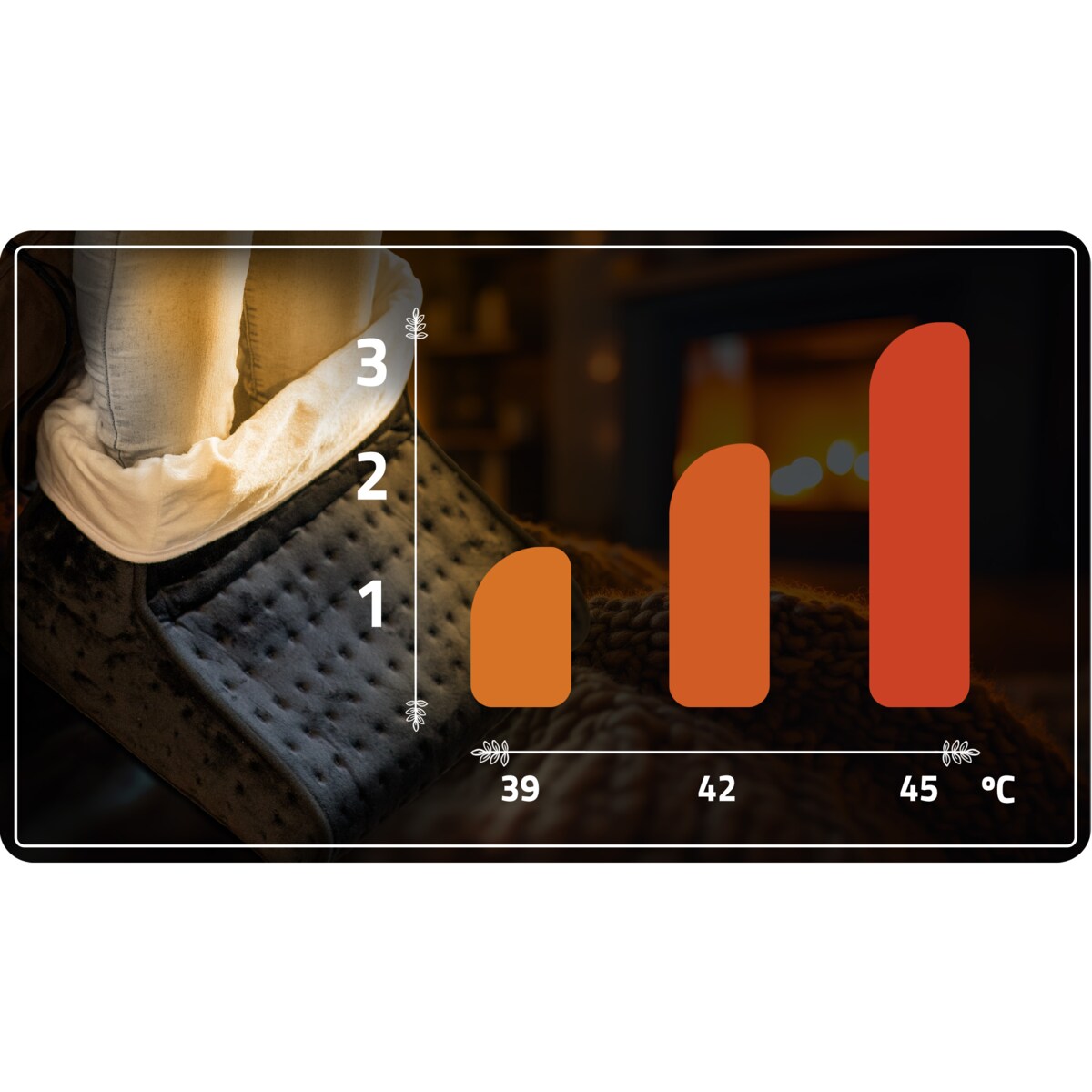 Ogrzewacz Stóp Elektryczny Ocieplacz Pilot 2 Poziomy Berdsen