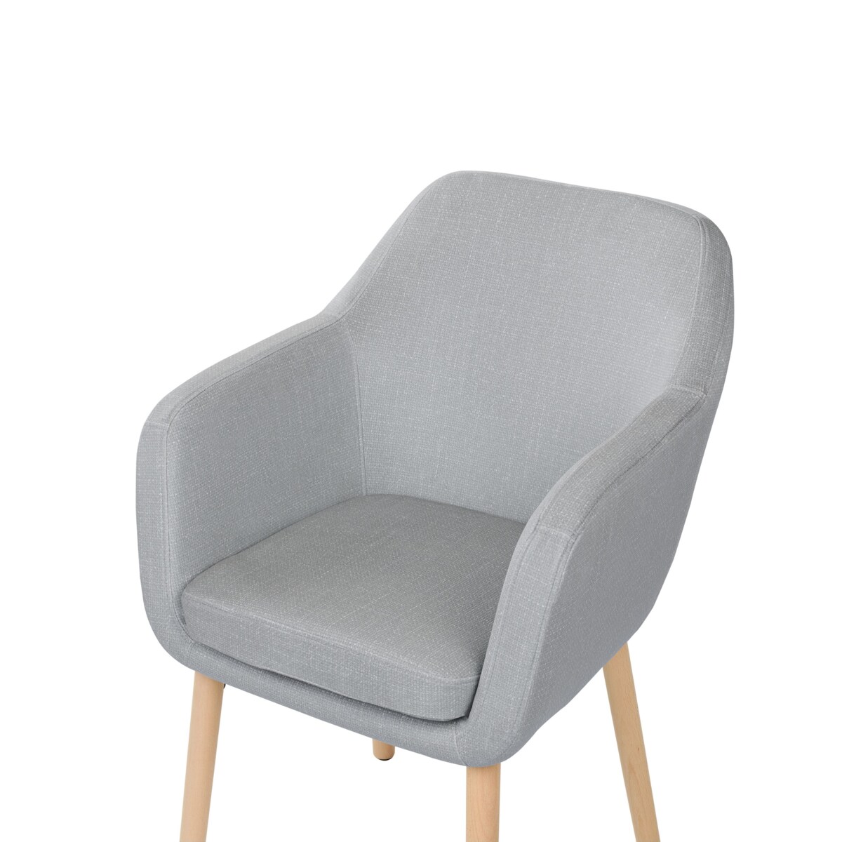 Krzesło do jadalni welurowe szare YORKVILLE II