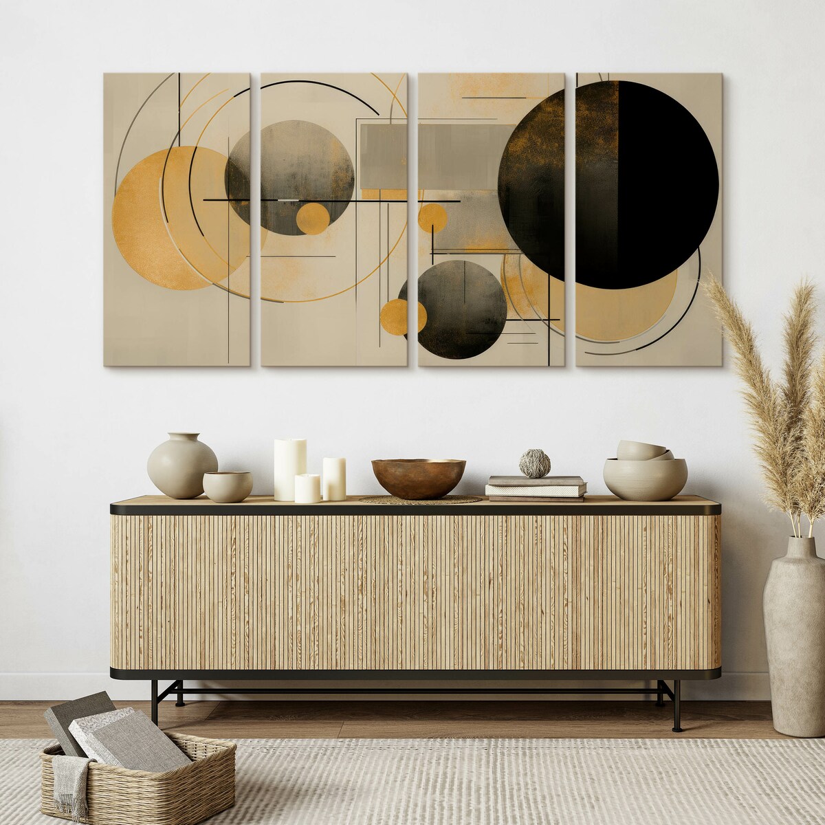 Obraz na płótnie Abstrakcyjne koła 120x60cm