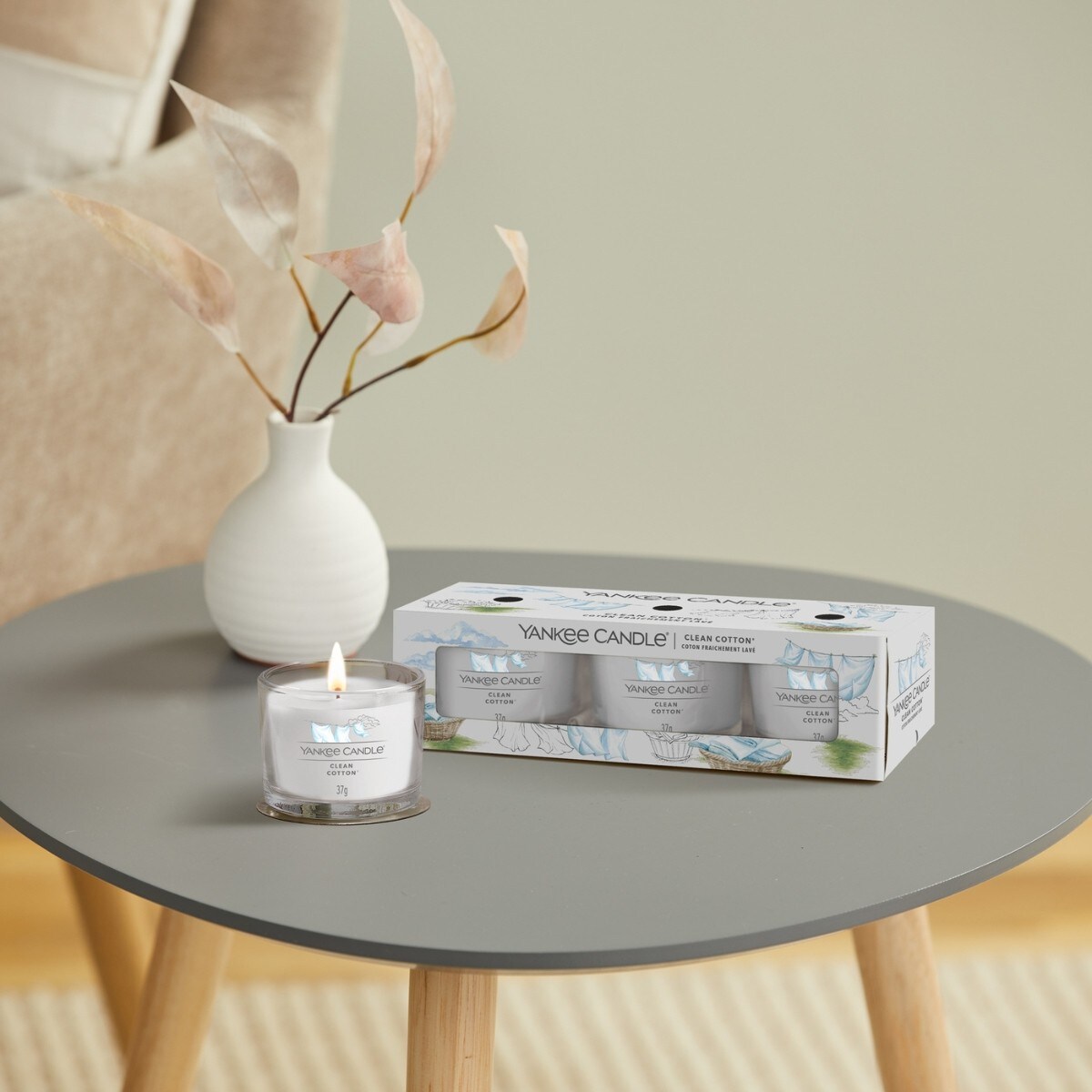 Yankee Candle mini 3-pack CLEAN COTTON