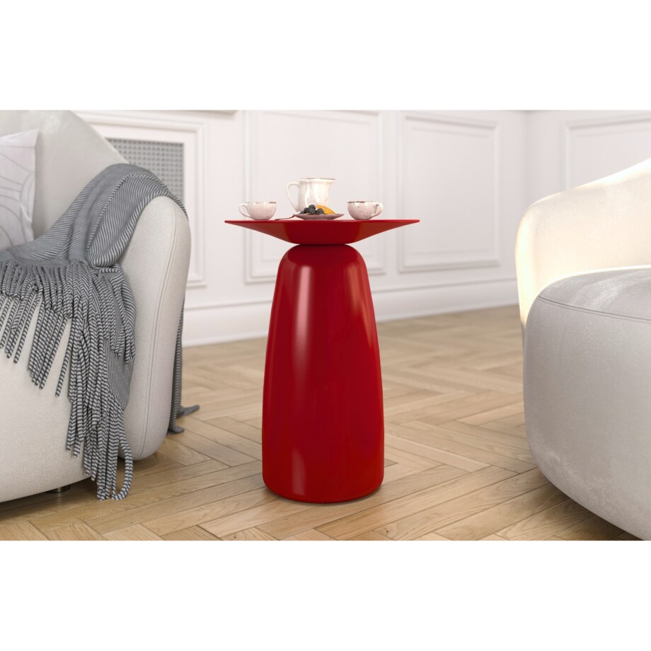 Stolik drewniany różne kolory Baobab 44, kolor bordowy