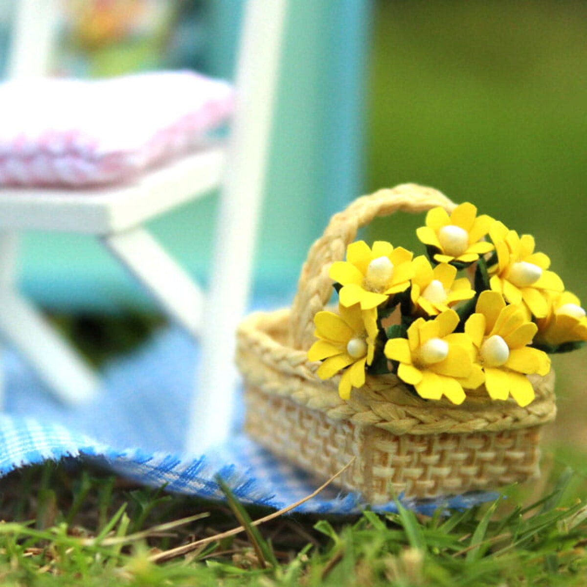 Miniaturowy domek - Wakacje na kempingu