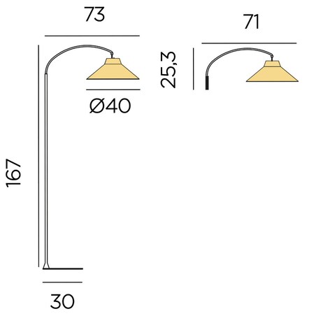 Lampa podłogowa japandi na pilot Niza LUMNIZ165NXWLNW King Home LED 9W 2700K IP54 brązowa