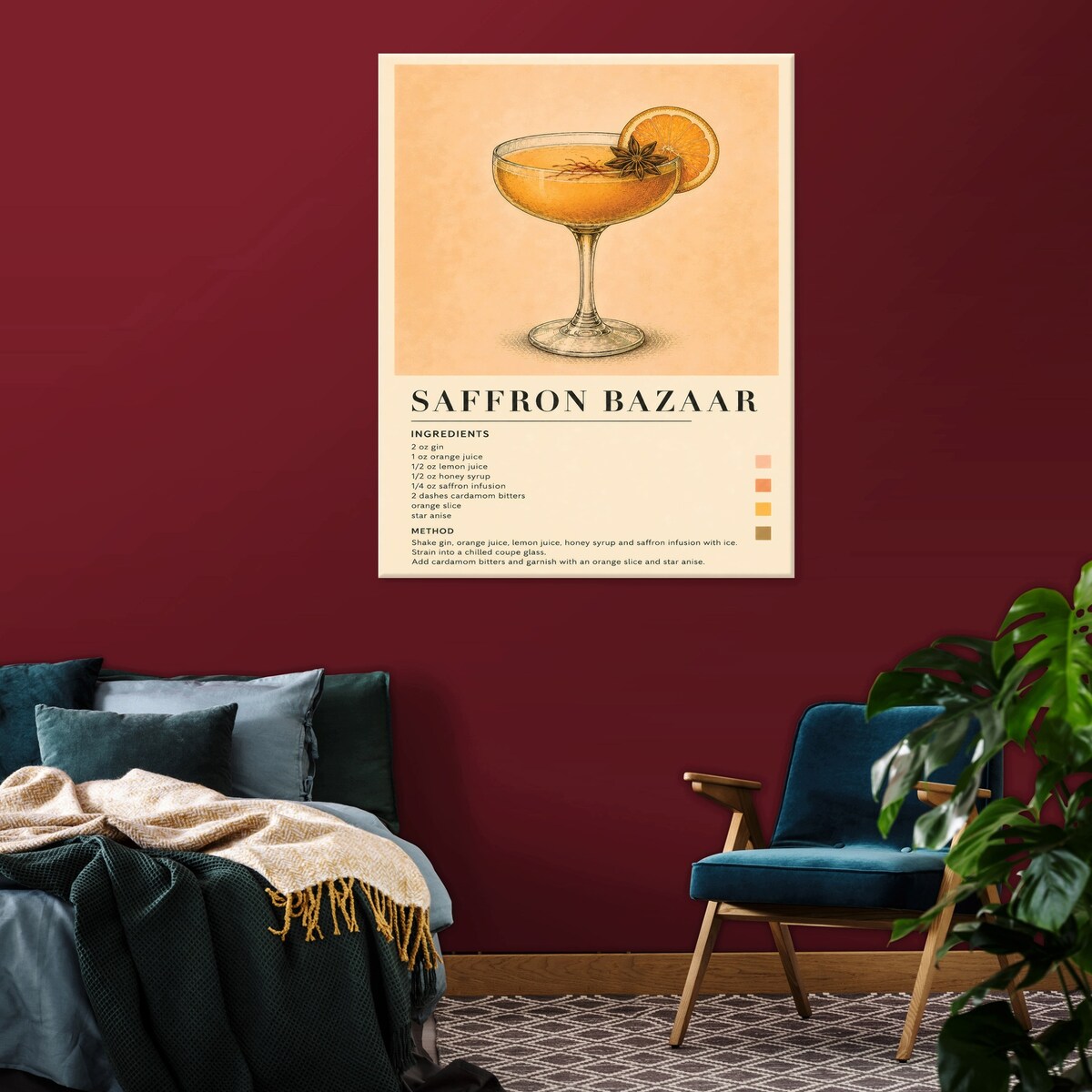 Obraz Do Kuchni Kuchenny Na Płótnie Drink Vintage Beżowy 80x120
