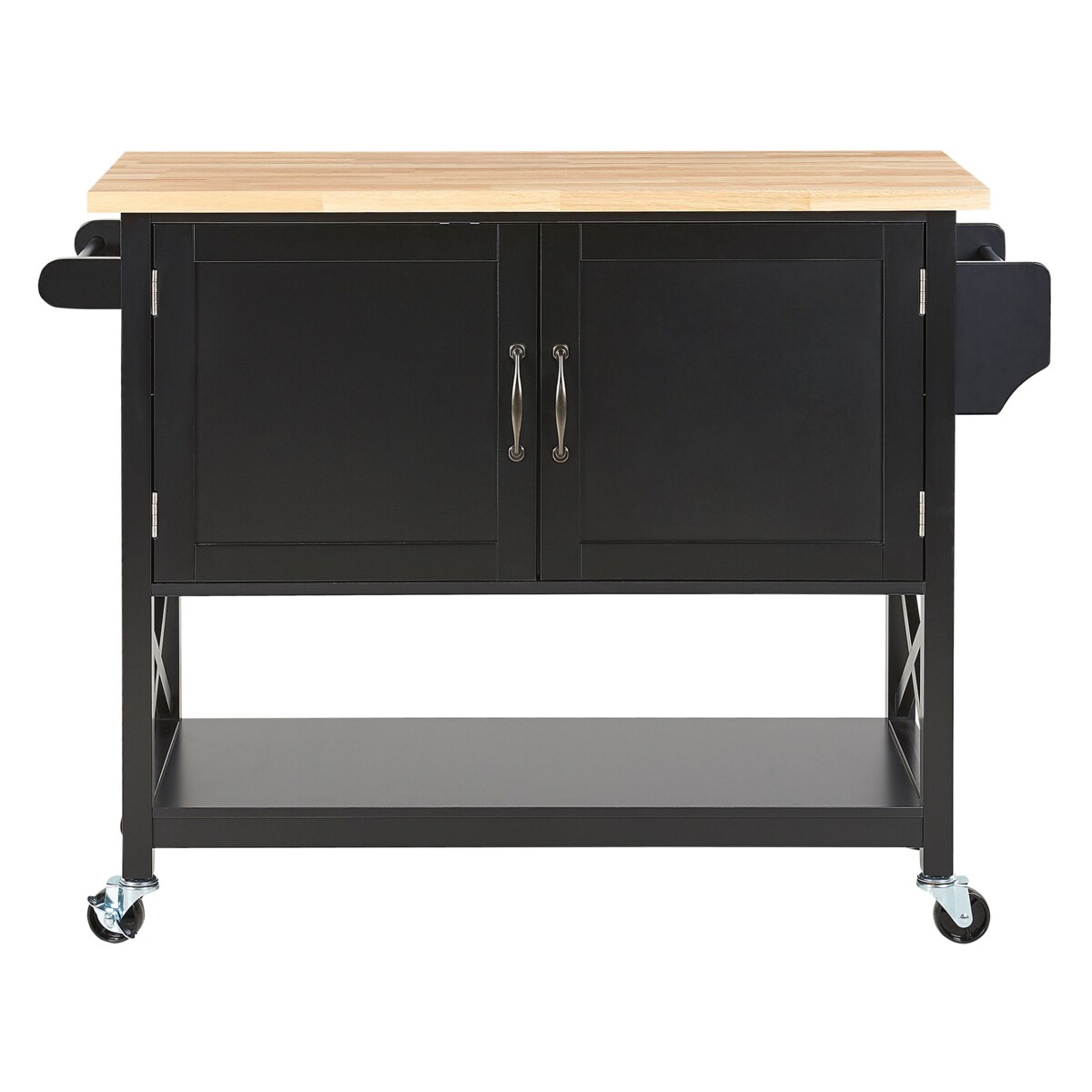 Wózek kuchenny dwudrzwiowy czarny MELE