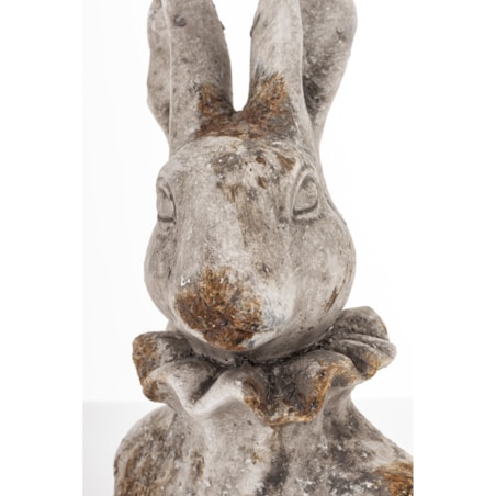 Figurka - popiersie królika 27,5x15x12 cm TORACE - V szary mały