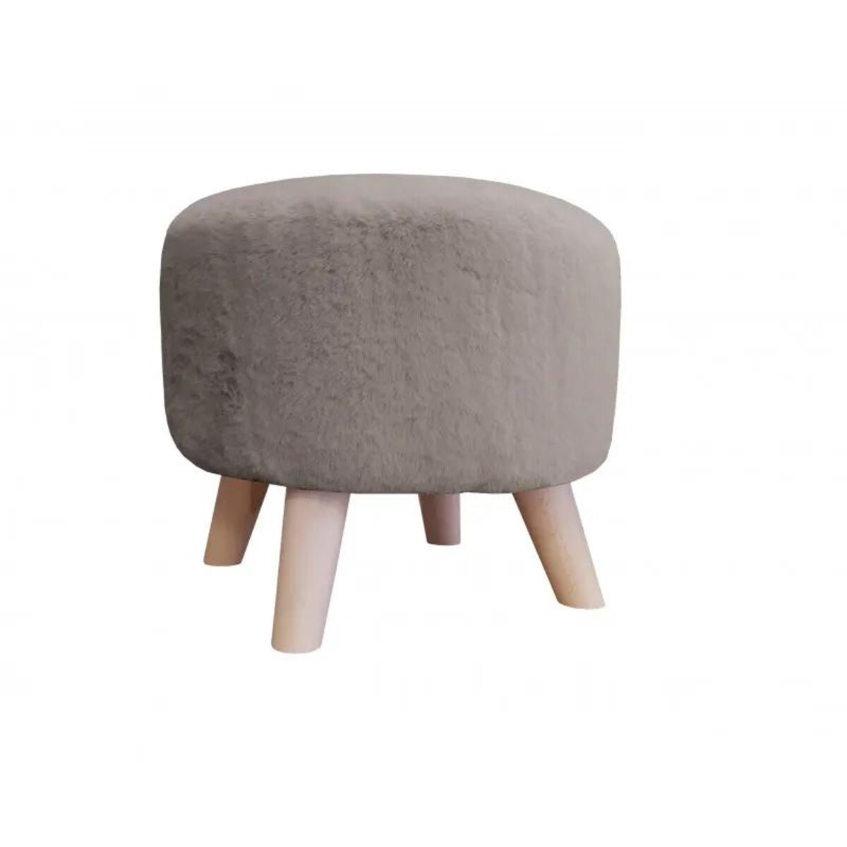 Pufa POLA BUNNY 05 ciemnoszara/buk