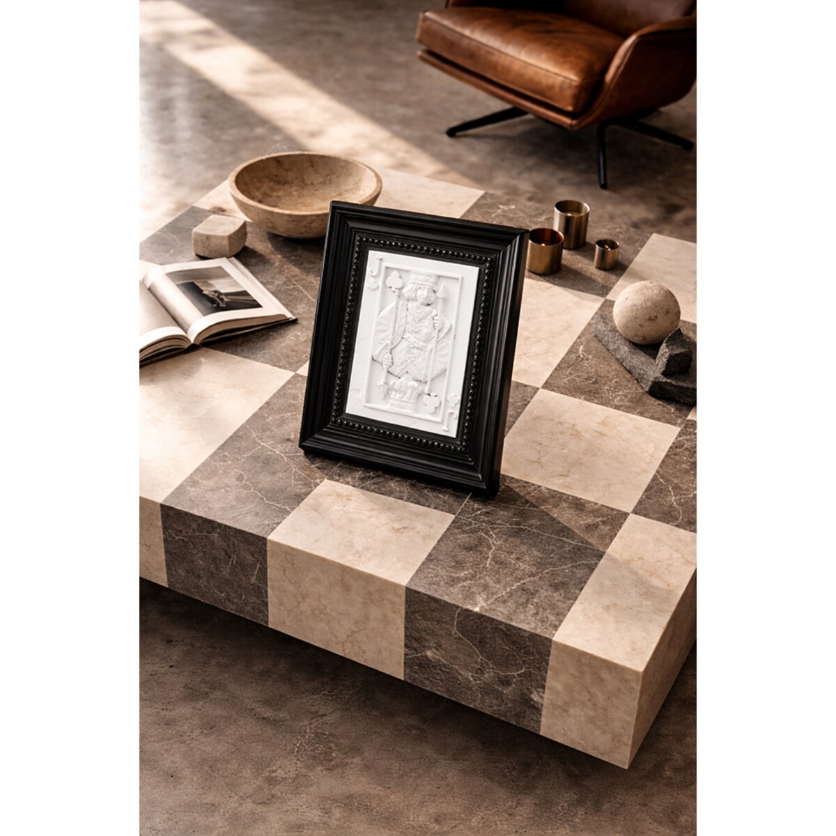 Obraz SHP JACK biały / czarna rama