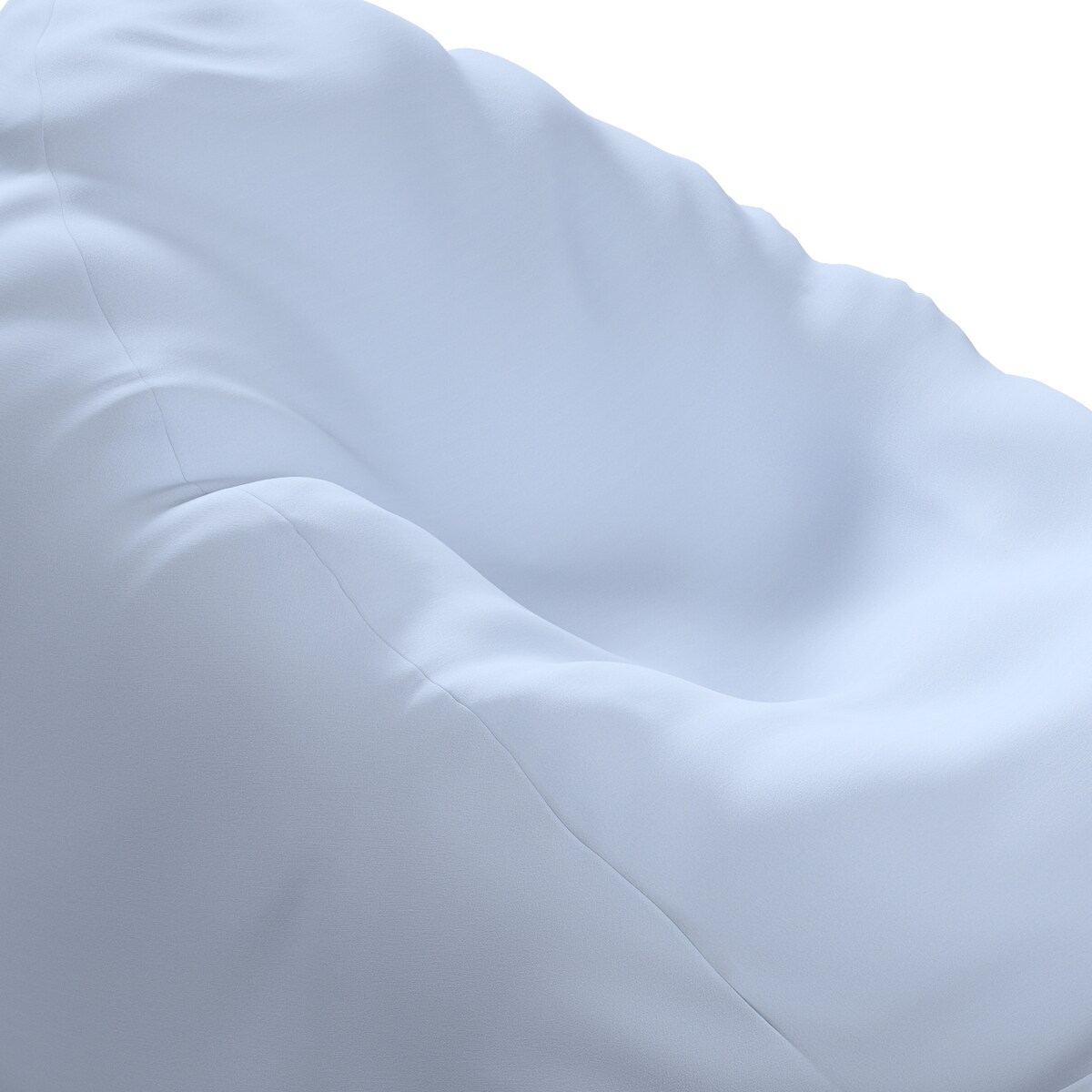 Worek do siedzenia Bowli, pastelowy niebieski, Ø60 x 105 cm, Happiness