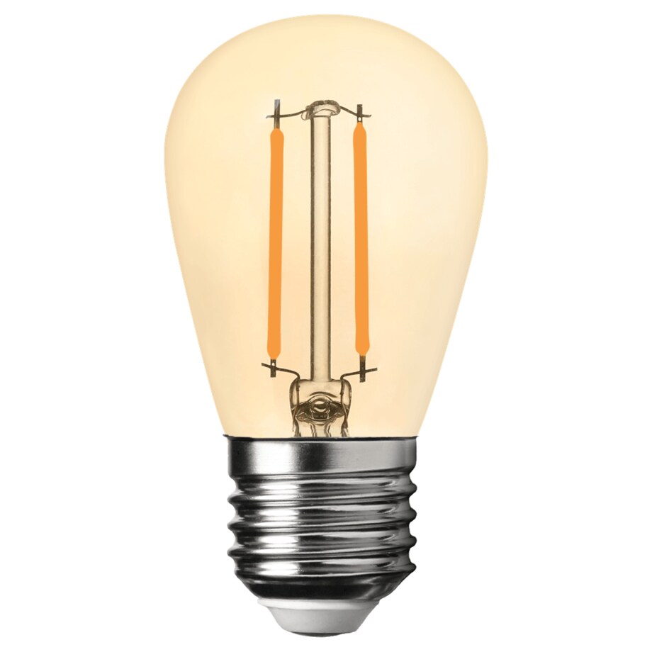 Ledowa żarówka filament E27 1W ST45 bursztynowa 2700K, Eko-light
