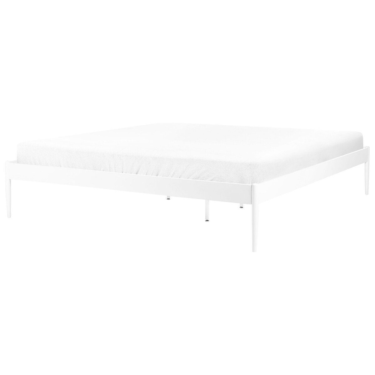 Łóżko metalowe 180 x 200 cm białe VAURS