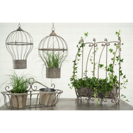 3 szt. KWIETNIK metalowy RETRO VINTAGE