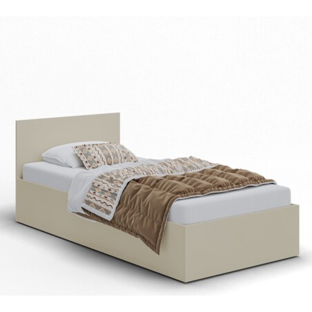 Łóżko ALDO 90x200 jednoosobowe z pojemnikiem do pokoju dziecięcego- kaszmir