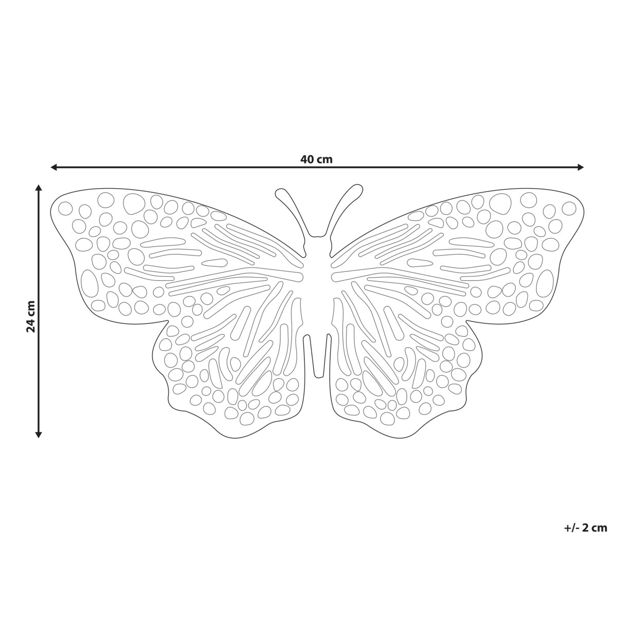 Figurka motyl złota MADIUN