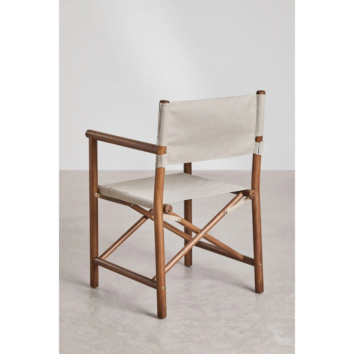 Składany fotel reżyserski do ogrodu z drewna akacjowego