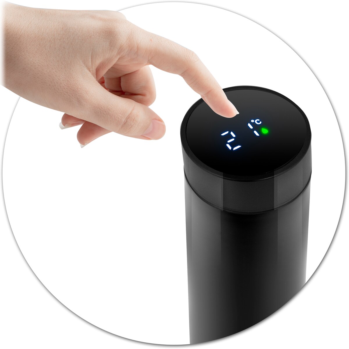 Kubek termiczny z wyświetlaczem termos do samochodu Berdsen