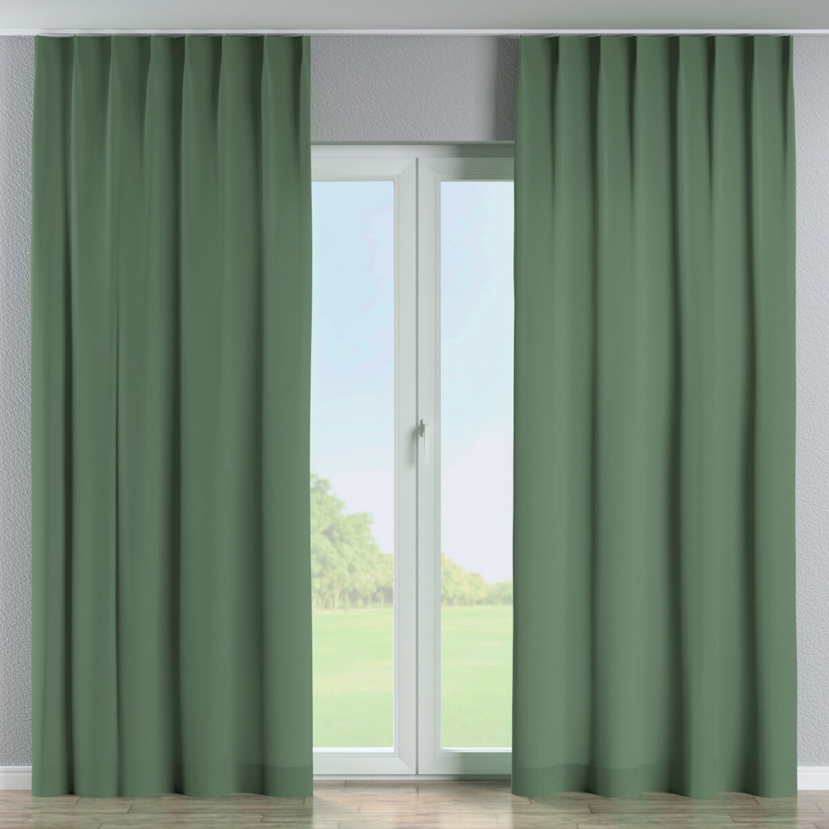 Zasłona na haczykach flex pojedynczych 130x245 zielony