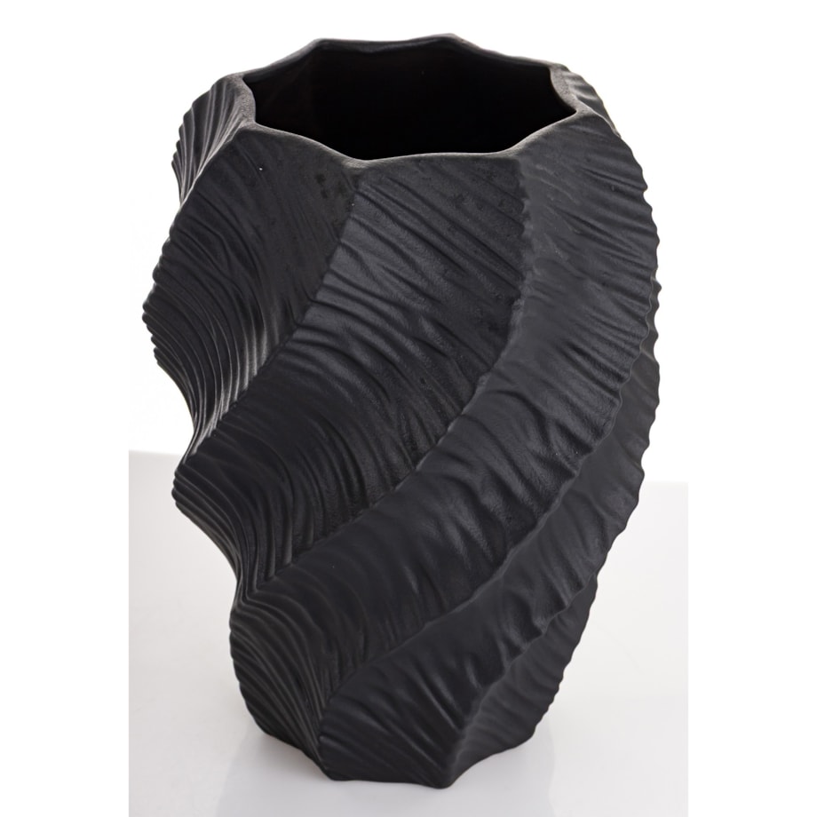 Wazon porcelanowy 35,5x17x12 cm TWISTER czarny