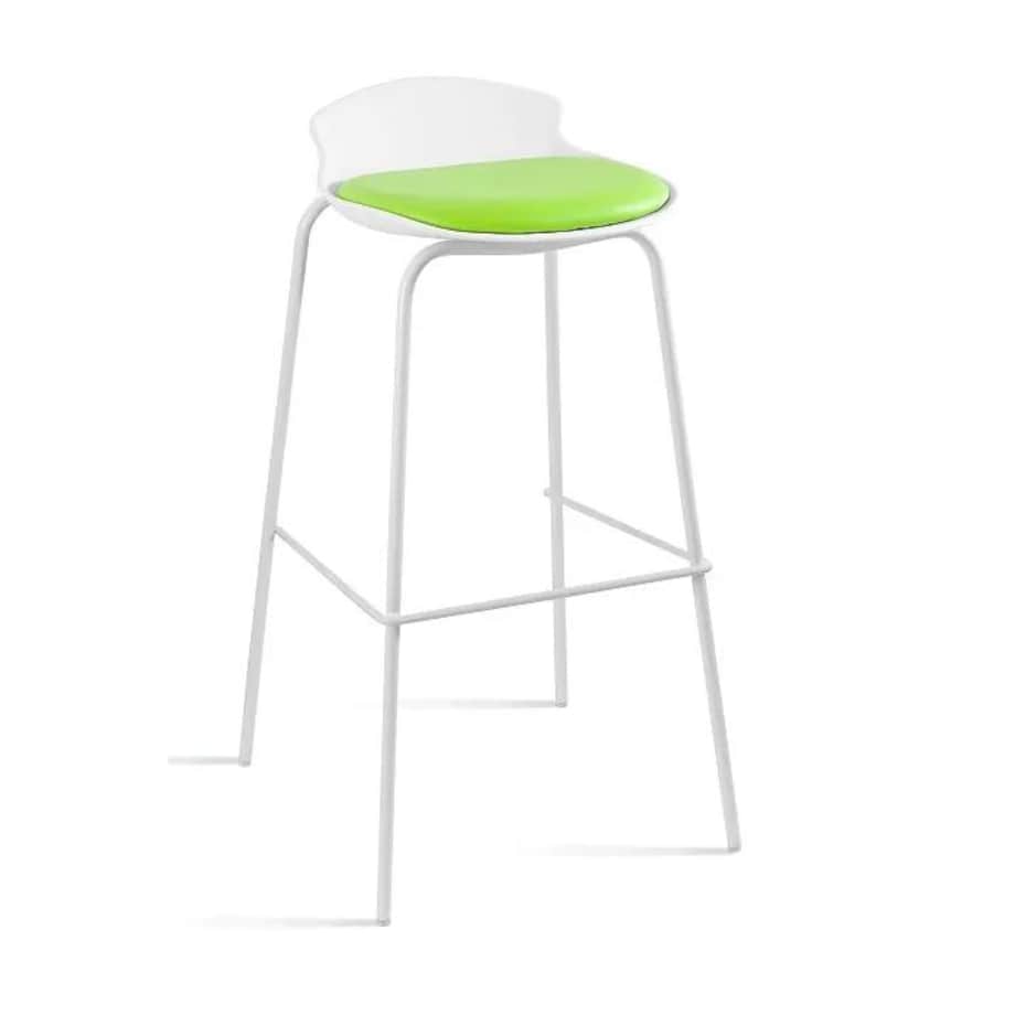 Hoker barowy DUKE biały/zielony