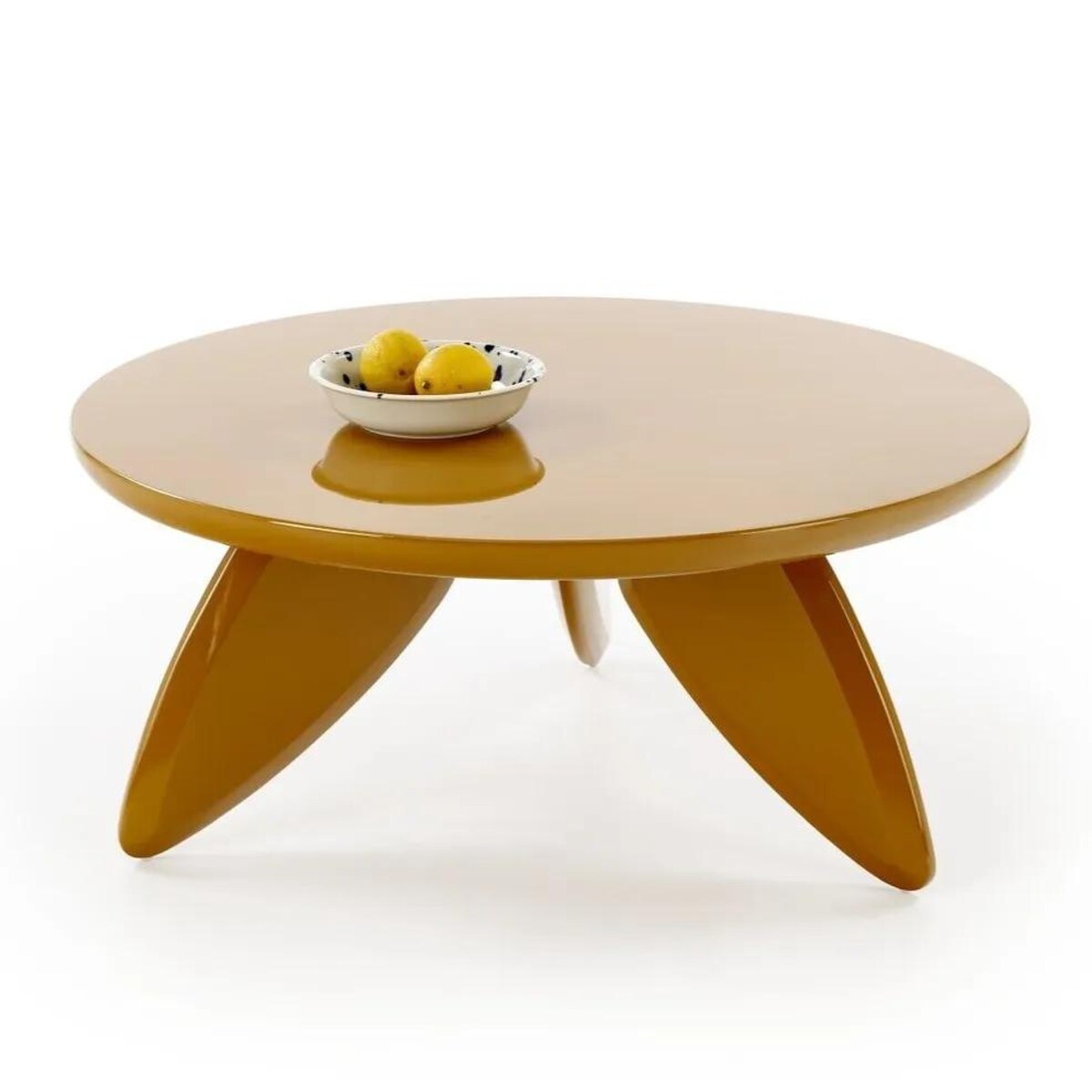 Stolik kawowy SORAYA 2 80x80cm musztardowy