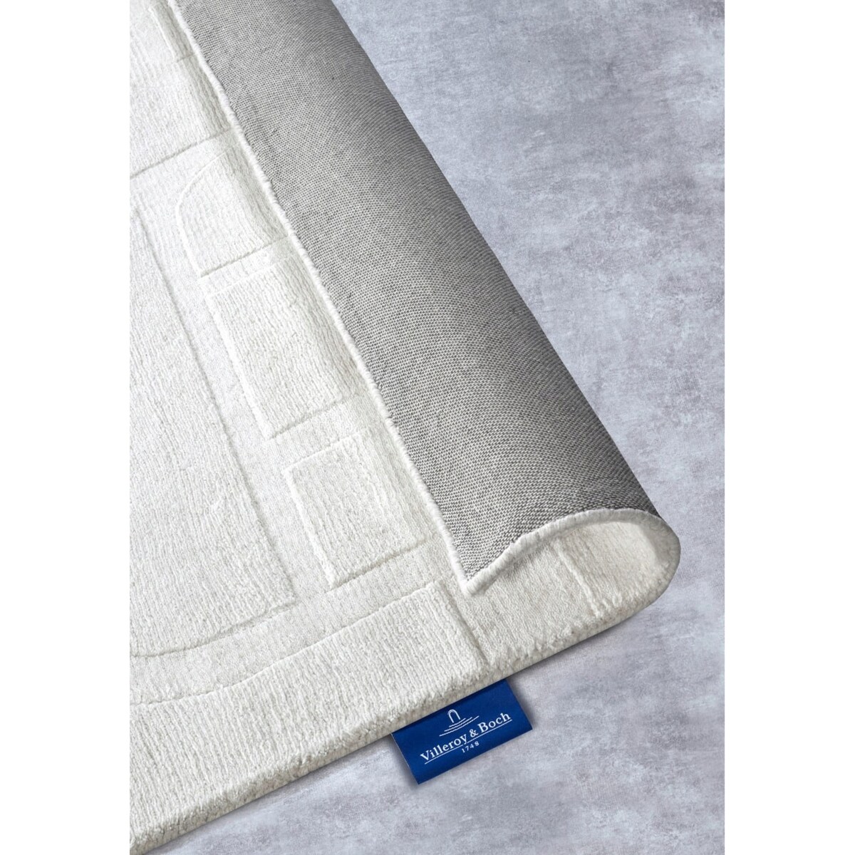 Chodnik wełniany do korytarza 80x250cm, kremowy nowoczesny wzór 3D